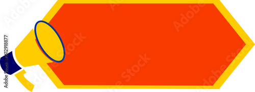 Sale Promotin Banner With Meghaphone Icon