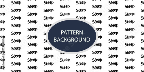 Black hand drawing love, enjpy, sleep word pattern background. lineart best pattern design
