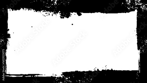 Mask overlay on a frame with scratches and spots on a white background. Background or mask stock photo. Hand Drawn Blank Grunge Background with Distressed Weathered Effect. Retro grungy overly brush s