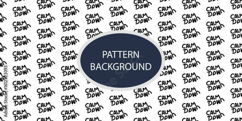 Black hand drawing love, enjpy, sleep word pattern background. lineart best pattern design