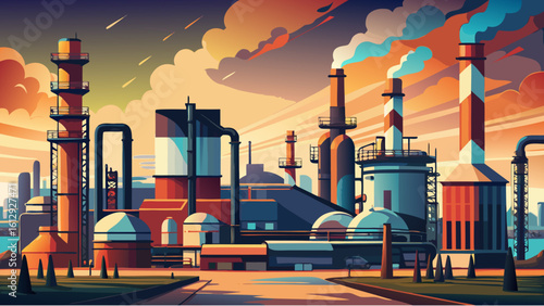 oil refinery factory