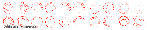 Abstract swirl and geometric dot pattern with circular speed motion png.