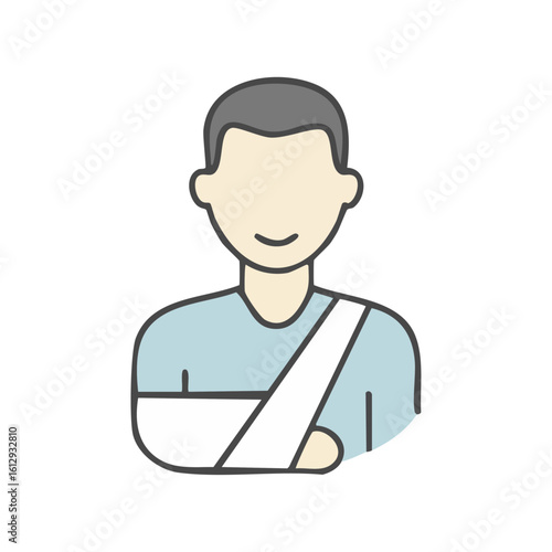 human broken arm icon