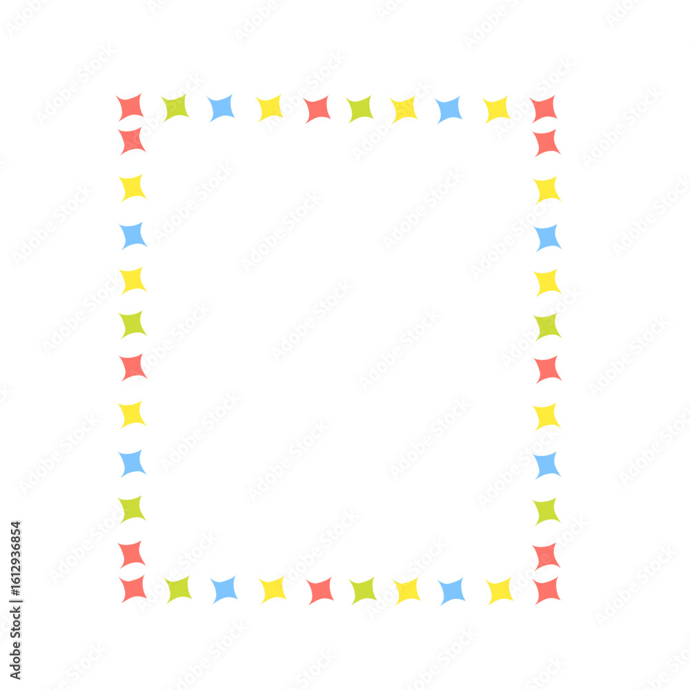 Obraz premium colorful star frame