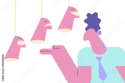 Self identity, mood of the day concept
