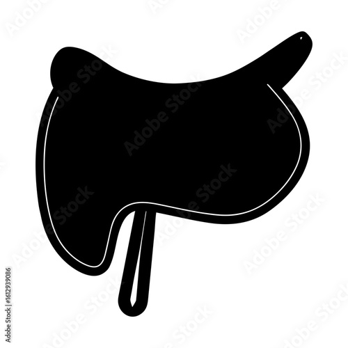 Horseback riding saddle equestrian sport equipment silhouette