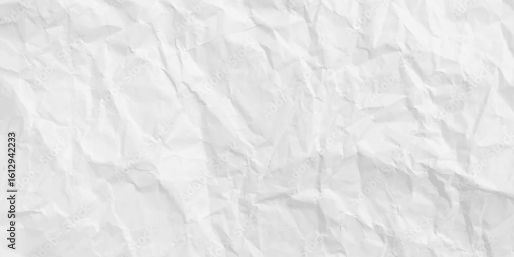 Fototapeta premium Texture of closed up white paper background. Abstract background of crumpled white paper stock photo