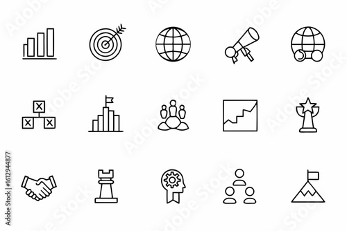 An elegant and modern bundle representing long-term vision and sustainable business growth. Perfect for leadership seminars, business coaching, and investor presentations