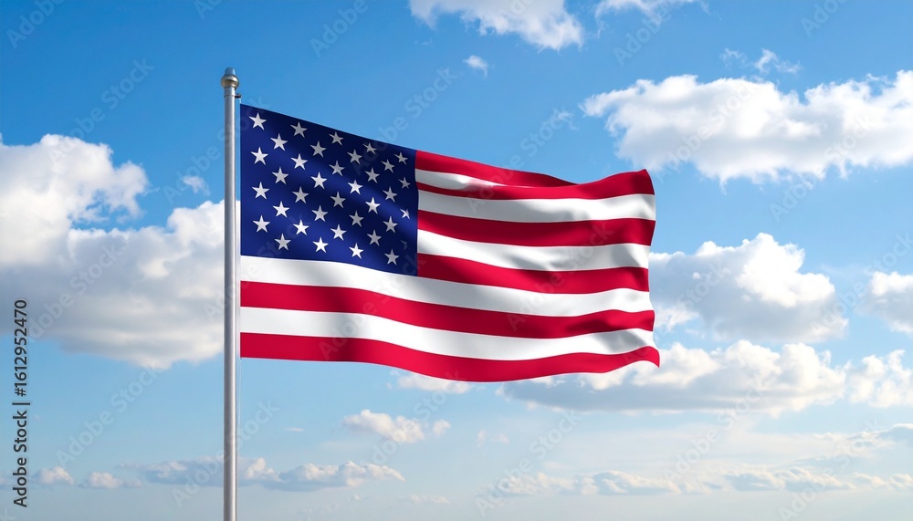 flag waving in the air flag waving in the air