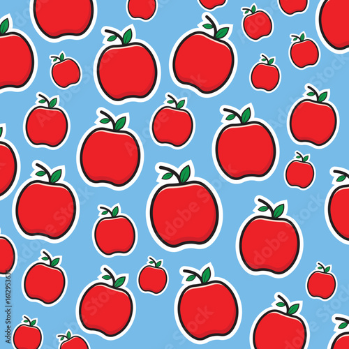 Apple Pattern Vector Design