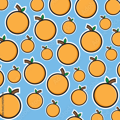 Orange Pattern Vector Design
