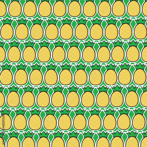 Pineapple Pattern Vector Design