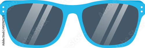 Sunglasses Flat Illustration. Clean Icon Design Element on Isolated White Background