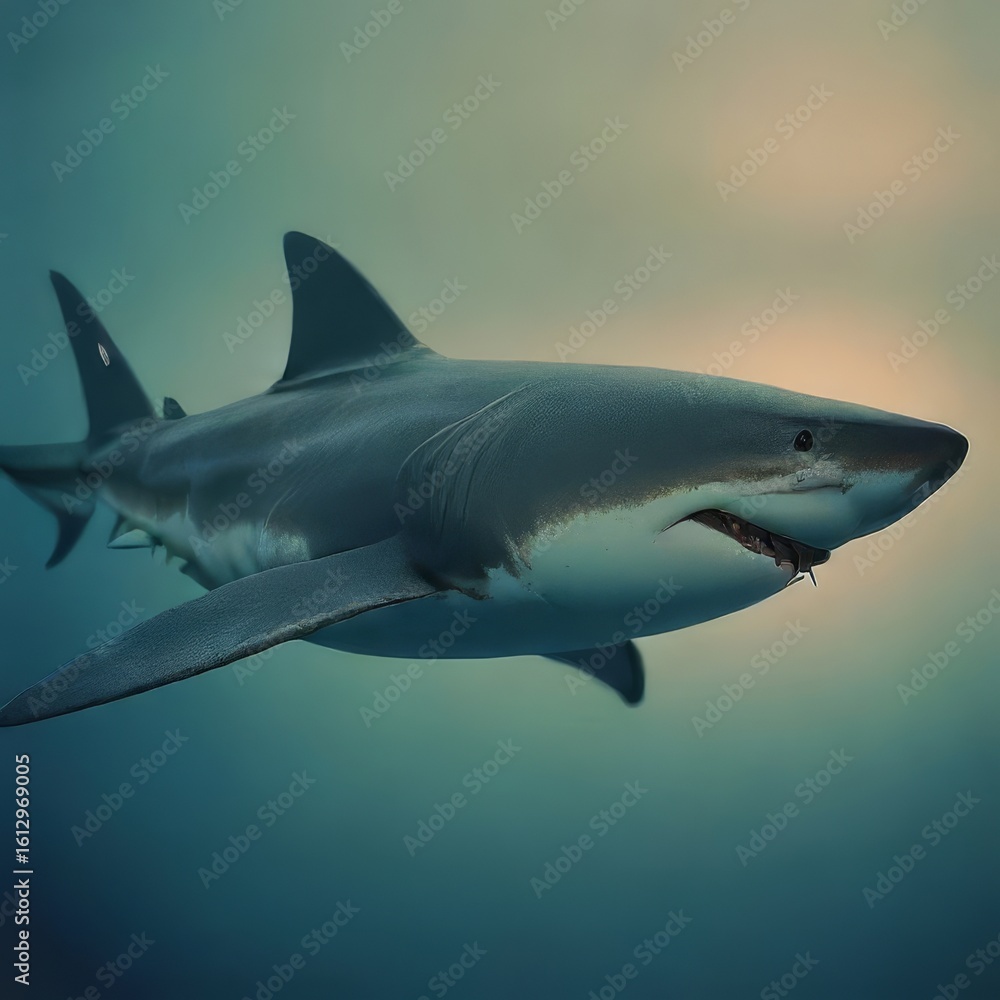 Fototapeta premium shark in the sea