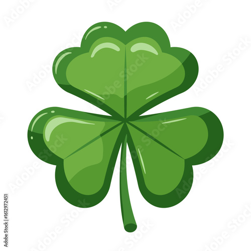 Cartoon Clover Illustration for St Patricks Day Celebration and Irish Pride