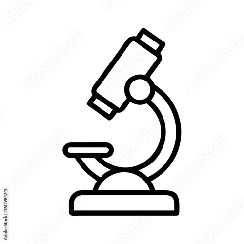Microscope Icon - Scientific Research and Laboratory Equipment Vector Icon