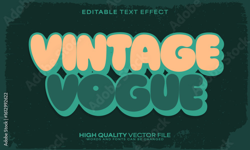 Retro classic text effect, editable text effect and vintage 3d font style bold shadow oldschool poster design
