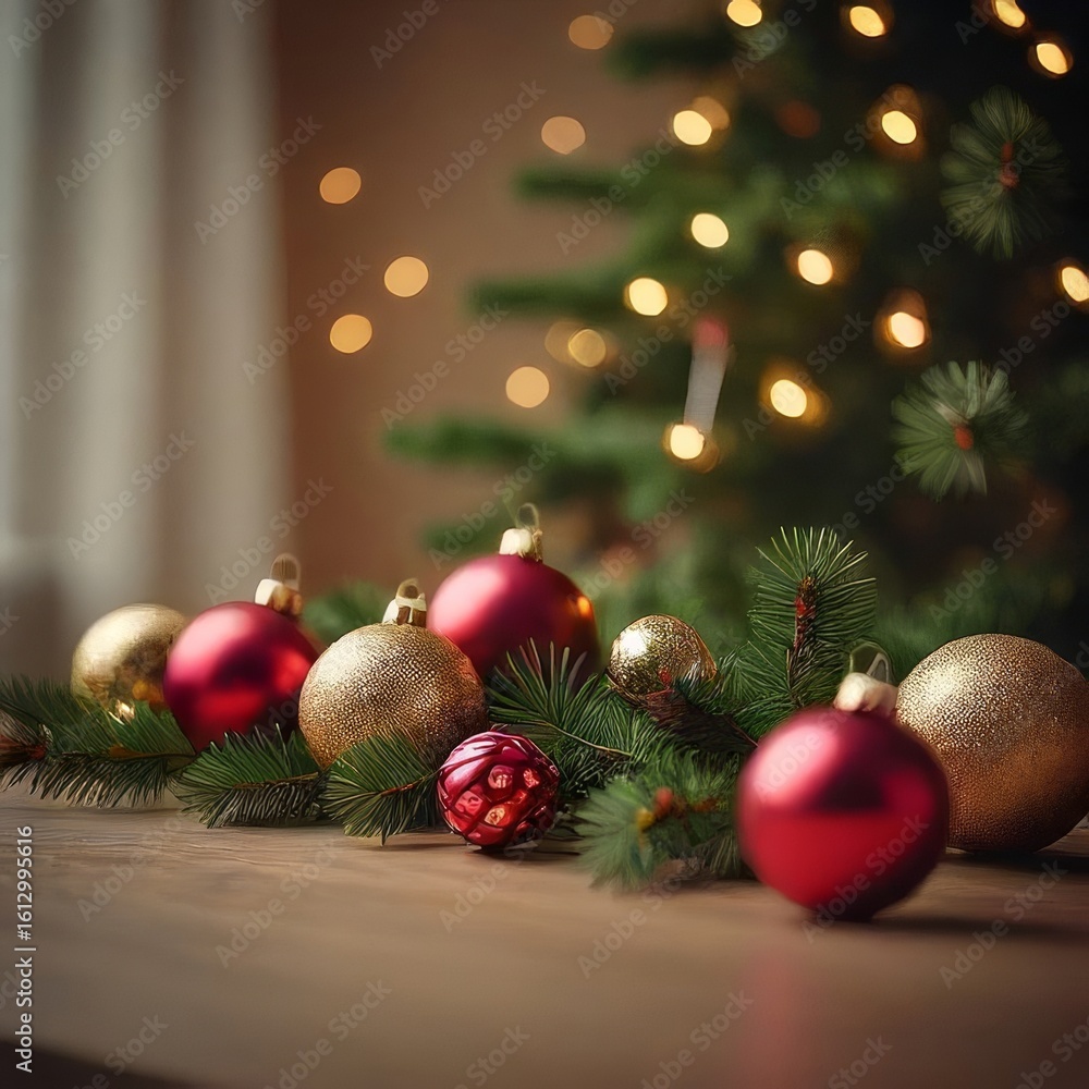 Obraz premium christmas tree and decorations