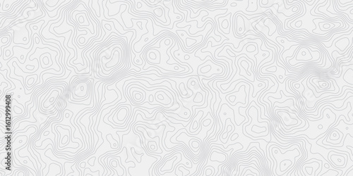 modern wavey seamels Topographic map contours curve bright line Hand-drawn vector pattern Wave textures white and gray white surface background.	
