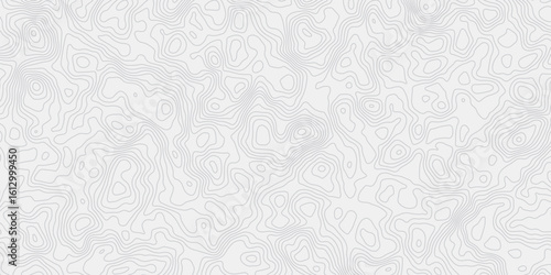 modern wavey seamels Topographic map contours curve bright line Hand-drawn vector pattern Wave textures white and gray white surface background.	