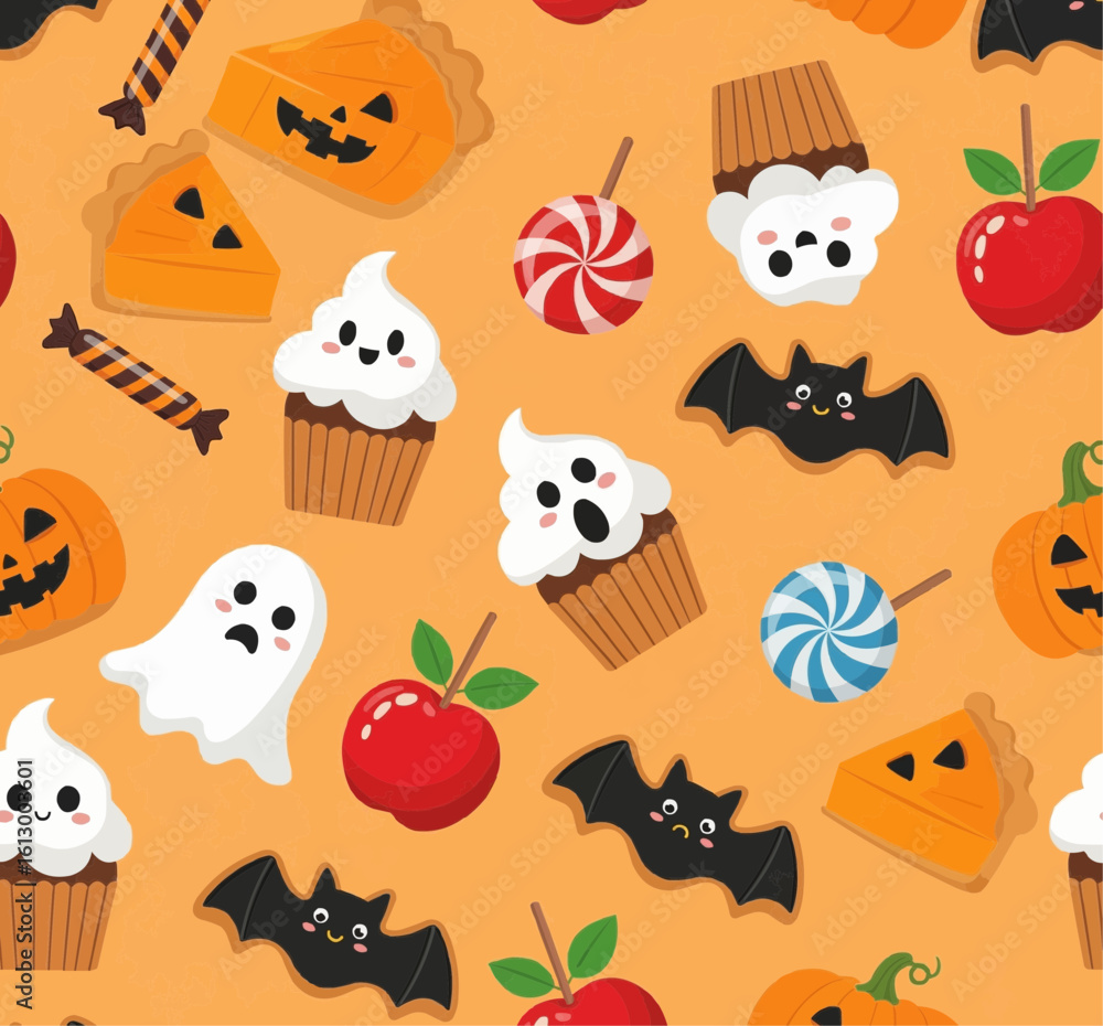 Fototapeta premium seamless pattern with halloween