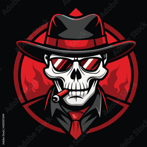 design logo icon vector illustration gangster