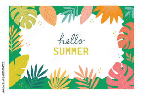 vector illustration of an abstract floral or topical  background