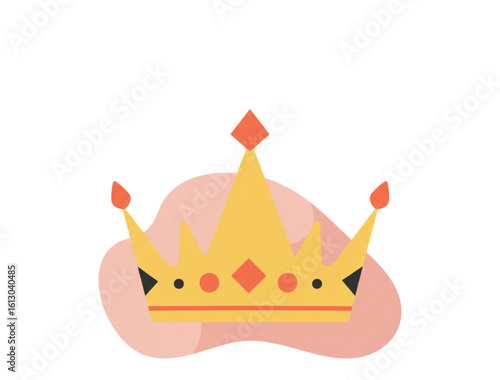Oktoberfest Beer king's crown icon transparent background