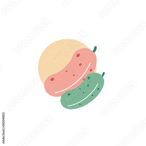 Oktoberfest pickles icon transparent background