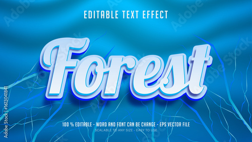 forest editable text effect