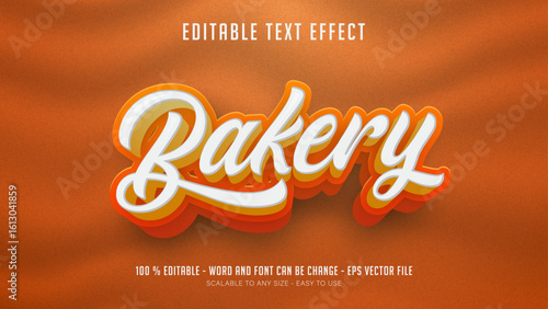bakery editable text effect