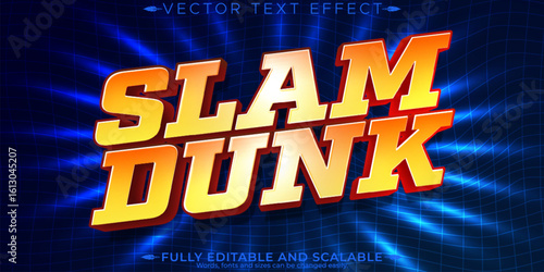 Sport text effect, editable basketball and football text style