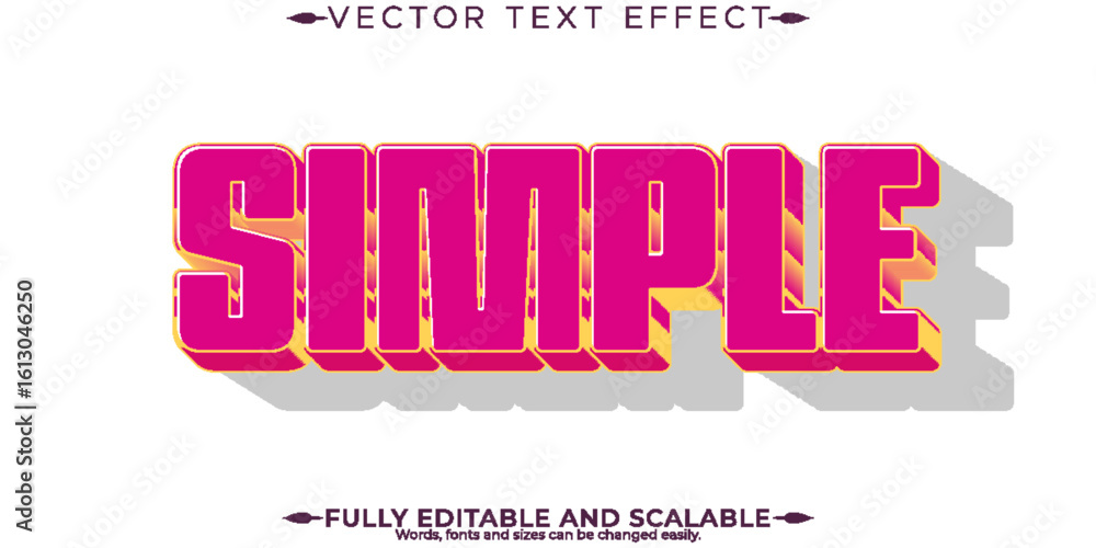 Fototapeta premium Retro sticker text effect, editable 70s and 80s text style