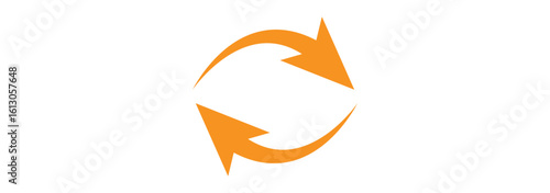 Circle arrows. Circular process, rotate infographic element. Round step loop, sync loading arrow symbol. Rotation option editable stroke vector recycle refresh