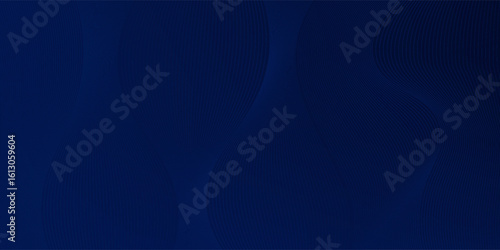 Abstract luxury glowing lines curved overlapping on dark blue background. Template premium award design. Vector illustration