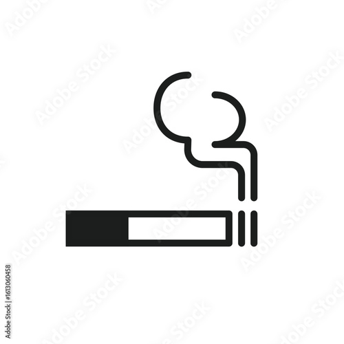 Simple icons, indicating smoking or non-smoking