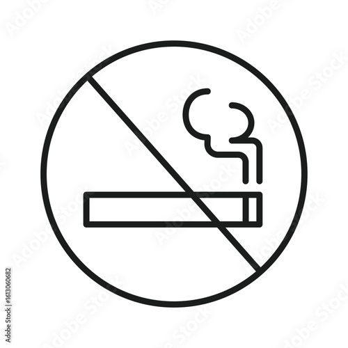 Simple icons, indicating smoking or non-smoking