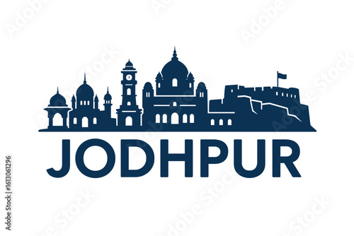 Jodhpur city skyline with iconic buildings and landmarks