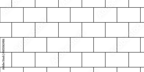 Pavement seamless mosaic stone concrete wall surface tiles. subway vector block rock white brick wall texture background.	