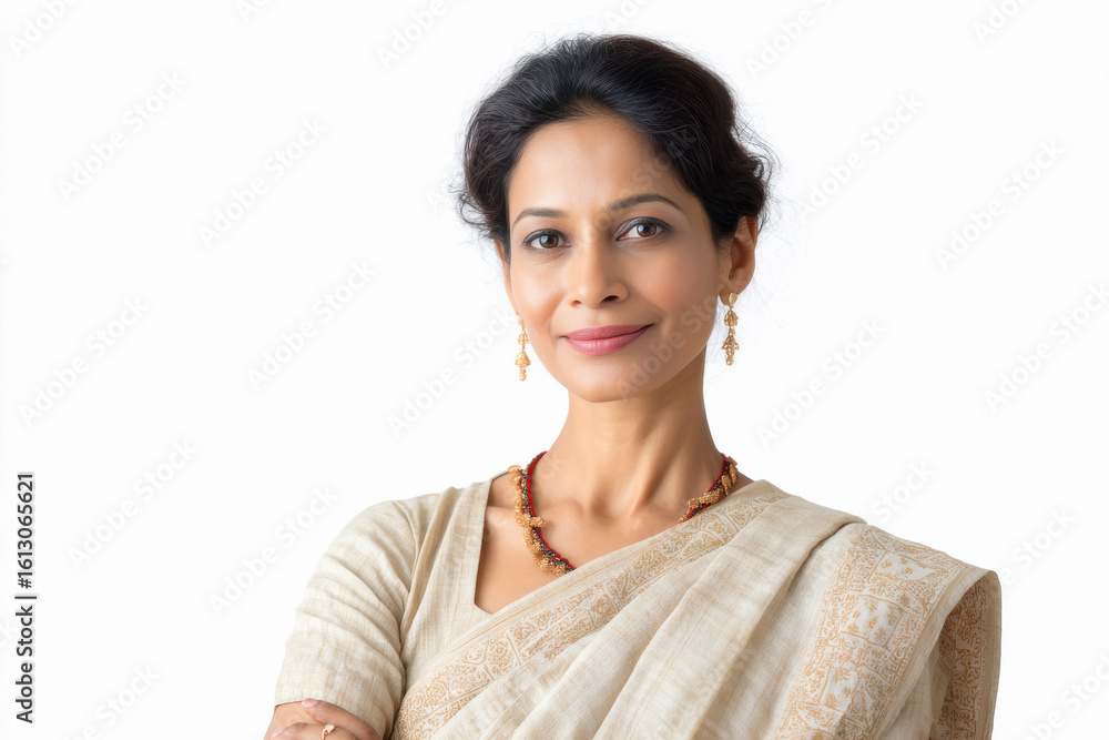 Indian middle age woman in saree Indian middle age woman in saree
