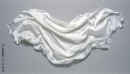 Shimmering White Fabric