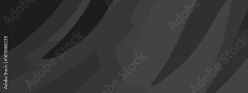 Dark Abstract Curved Vector Texture – Layered Black Wave Design with Moody Flow and Modern Depth for Creative Digital Projects. High-Resolution Dark Swirl Background. Abstract Curved Lines in Charcoal