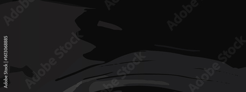 Dark Abstract Curved Vector Texture – Layered Black Wave Design with Moody Flow and Modern Depth for Creative Digital Projects. High-Resolution Dark Swirl Background. Abstract Curved Lines in Charcoal