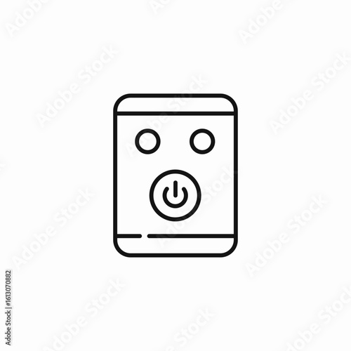 device power button icon sign vector