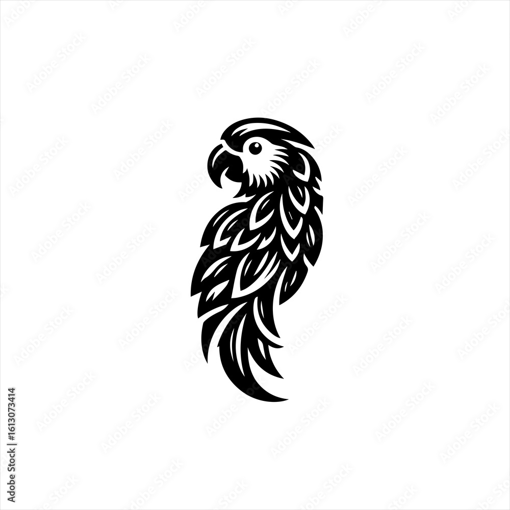 Fototapeta premium Parrot illustration isolated on white