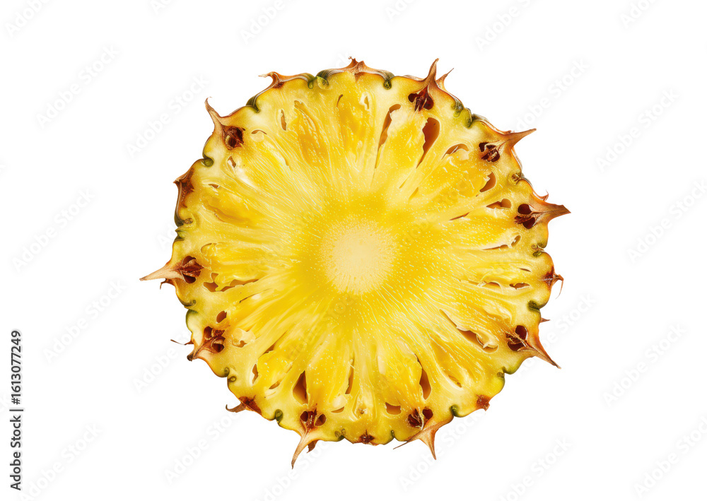 round pineapple slice isolated on white or transparent png round pineapple slice isolated on white or transparent png