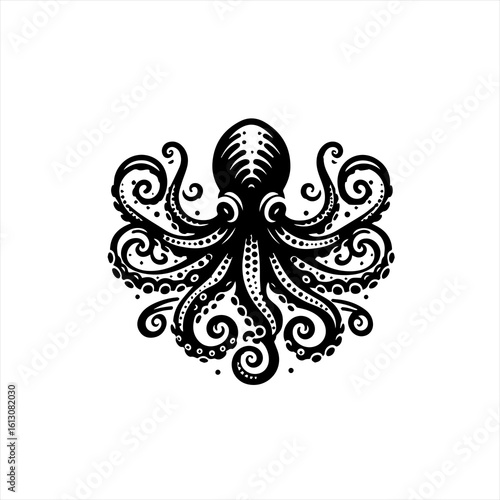 Tribal octopus illustration