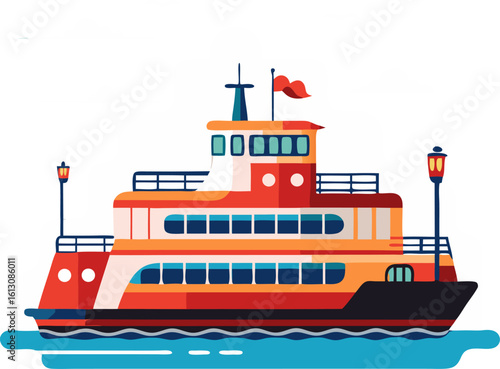 Ferry  in the sea 