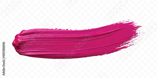 realistic 3d pastel paint brush stroke in different color style isolated on transparent background