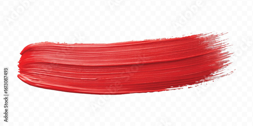 realistic 3d pastel paint brush stroke in different color style isolated on transparent background